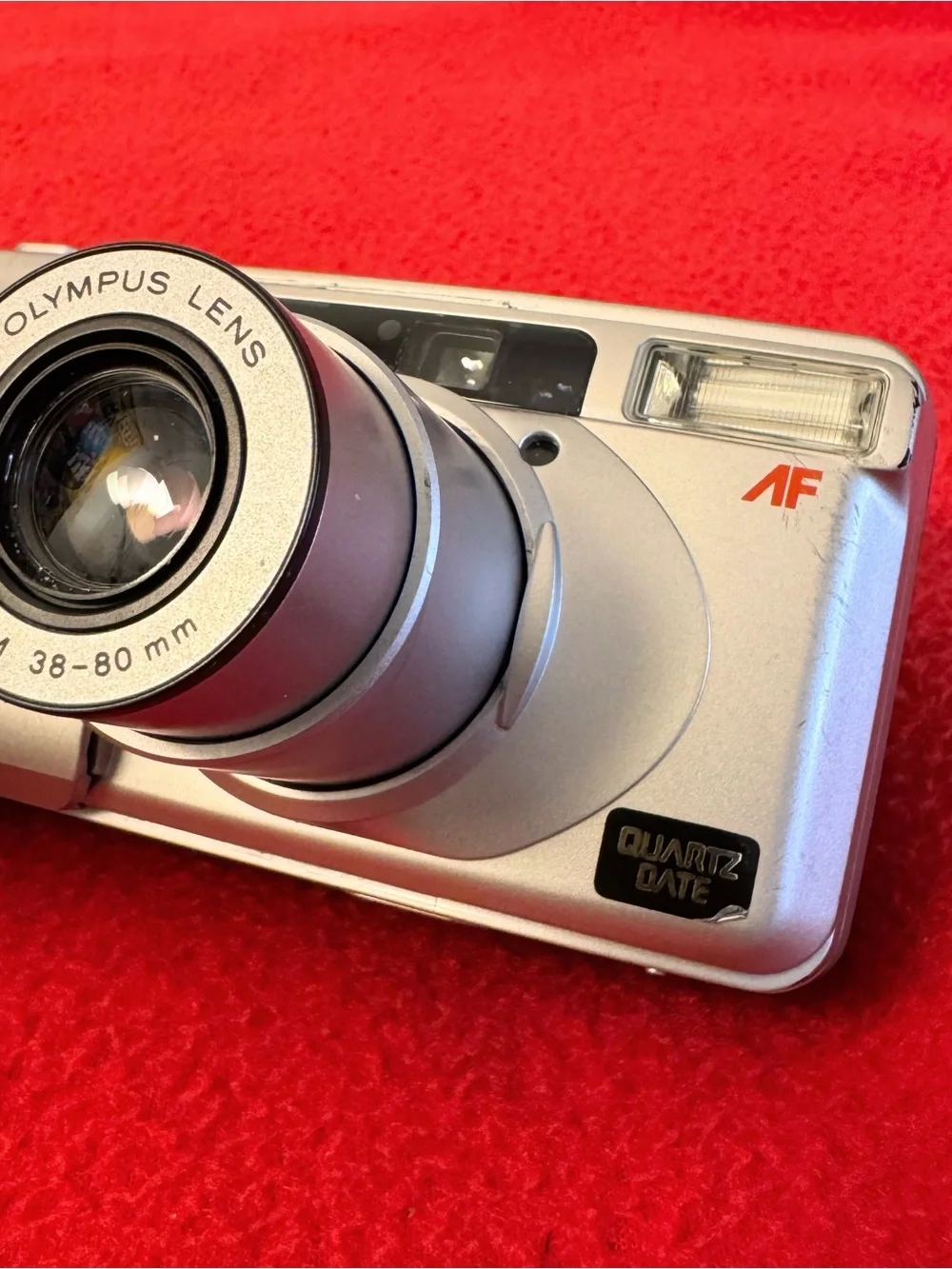 Olympus Infinity Zoom 80 35mm Film Camera 38-80mm AF Quartz Date Tested